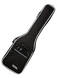 Rocktile 4/4 E-Basstasche - gepolstert mit Rucksackgarnitur Gigbag für E-Bass Schwarz