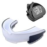 Mundschutz Boxen, Sport Zahnschutz für Boxen, Kampfsport, MMA, Muay Thai, Hockey, Schützt Zähne, Zahnfleisch & Kiefer, BPA frei &inkl. Aufbewahrungsbox