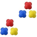BESPORTBLE 6 Stck. Reaktionsball Sechseckig Trainingsball für Agilität und Reflexe Schnelligkeit Hand Auge Koordination Fitness Übung Ball in Rot Blau Gelb Schwierigkeitsgrad