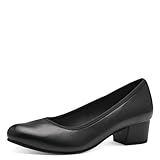 Jana Damen Pumps mit Blockabsatz Vegan, Schwarz (Black), 39...