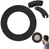 imatenn dartscheibe Surround auffangring dartscheibe schutzring Eva Dart Surround wandschutz, 45 cm Dart catchring Surround, 5 teiliger Backboard Ring 18 Zoll für Trainingsboard