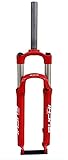 MTB 26 Zoll Fahrrad Federgabel Downhill-Gabel Aus Kohlenstoffreichem Stahl Gerades Rohr 1-1/8' Scheibenbremse Hub 100Mm QR C