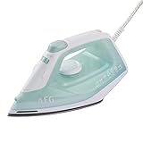AEG Dampfbügeleisen, 2400 W, 110g Dampfstoß, 0-30g Dampf/Min., Restwärmeanzeige, Keramik Bügelsohle, Gleitfähigkeit, 250 ml Wassertank, 2 m Kabel, Anti-Kalk System, Hellgrün, weiß, DB 1740LG