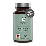 Curcuma Extrakt hochdosiert - 315 mg pro Tagesdosis - 90 vegane Kurkuma Kapseln für 3 Monate - ohne Zusatzstoffe - laborgeprüft - Made in Germany - Balanced Vitality