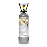 OCOPRO CO2 Flasche 2Kg TÜV bis 2032, GEFÜLLT für Aquarien Kohlensäureflasche NEU
