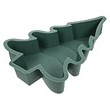 Homoyoyo 3D-Silikon-Backform für Weihnachtsbaum, Weihnachtsbaum, Kuchenform für Feiertage, Partys, Gastgeschenke, Mousse, Kuchen, Muffins, Backen, grün, Weihnachten