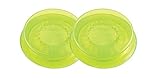 Silikomart 195172 Frischhalte-Silikondeckel Capflex Größe M, dehnbar - 2er Set, Ø 4,5 bis 6,5 cm groß, Grün