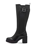 MARCO TOZZI Damen Hohe Stiefel mit Absatz Kniehoch mit Blockabsatz, Schwarz (Black), 40 EU