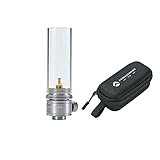 Campingmoon Camping Gaslampe Outdoor Gaslaterne Portable Traumhafte Kerze Camping Zelt Laterne Glas Laterne