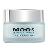 Bio Moossalbe Gesicht anti Falten | Anti Aging Creme Frauen und Männer - mit Isländisch Moos, Bio Hyaluron und Ceramiden Creme Gesicht | vegan & tierversuchsfrei | 50ml | CristinenMoor®