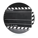 Glasschneidebrett, 20,3 x 20,3 cm, Film-Schindel-Schneidebrett mit rutschfesten Füßen, runde Schneidebretter für Küche, hitzebeständig, kleine Schneidebretter für Obst, Käse, Gemüse, Brot