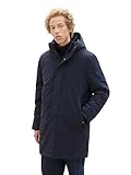 TOM TAILOR Denim Herren 1038859 Winterparka mit Kapuze, 10668-sky Captain Blue, L