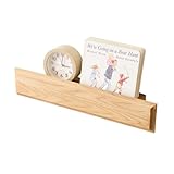 OAKERLAND Schweberegal aus Eiche Massiv, 30cm Wandregal Holz Kommt mit Einer vorderen Schallwand Wandboard für Badezimmer, Schlafzimmer, Wohnzimmer, Küche, Office, Waschküche usw