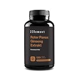Roter Panax Ginseng Extrakt 2375 mg (30% Ginsenoside), echter koreanischer Ginseng - laborgeprüft, vegan - 120 Kapseln - made in Barcelona - Zenement