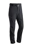 Maier Sports Nil, Herren Wanderhose, Wasserabweisende Outdoorhose für Trekking und Hiking, PFC-frei, mSTRETCH pro 4 & Dryprotec, Rollup-Funktion, Schwarz, 48 (W33/L32)