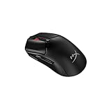 HyperX Pulsefire Haste 2 Core Wireless Gaming-Maus – Leichtgewicht mit 2,4 GHz & Bluetooth, bis zu 100 Std. Akkulaufzeit, 12000 DPI, RGB, für PC & Konsole, Schwarz