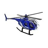 MagiDeal 1/64 Hubschrauber-Flugzeugmodell aus Druckgusslegierung, Mitbringsel für Kinder und Erwachsene, Desktop-Display, Geburtstagsgeschenk, Ornament, Blau