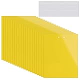 20pcs Gelbtafeln für Obstbäume,Premium Gelbsticker Fliegenfalle,Gegen Trauermücken,Blattläuse,Nematoden, weiße Fliegen und Minierfliegen