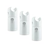 Schulte Halterungen gerade Heizkörper Turbo Turin Venedig, alpin-weiß, 20 mm Rohrdurchmesser, Befestigung Wand-halterung Befestigungs-Set Badheizkörper Designheizkörper