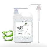 Bio Aloe Vera Konzentrat, 100% rein, Haut- & Haarpflege, Für DIY Kosmetik, Aloe Vera flüssig, frisch, rein und natürlich, 2000 ml
