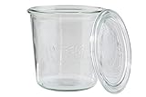 APS 82347 2er-Set Weck-Glas mit Deckel, Einmachglas, Sturzform, 580 ml, Ø 11 cm, Höhe 11 cm