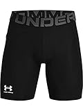 Under Armour Herren UA HG Armour kurze Laufhose atmungsaktive Herrenshorts, Black / White, XXL EU