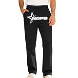 Celucke NOFS Jogginghose Herren Lang Elastische Taille Sporthose Bequeme Stoffhose Breite Baggy Trainingshose mit Taschen Trackpants Mode Trousers Y2K Streetwear Hip-Hop Jogging Hose