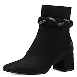 MARCO TOZZI by Guido Maria Kretschmer Damen Stiefeletten mit Absatz Elegant Blockabsatz, Schwarz (Black), 38