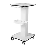 Schönheitstrolley Kosmetikwagen Friseurwagen Tragbarer Beauty Salon Trolley mit Rollen Organisationshilfe für Salons und Beauty Studios 3 Tier