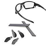 ThunderClap Nasenpads & Ohrsocken Gummi Kit für Oakley Racing Jacket Jawbone Sonnenbrille, grau, Racing Jacket Jawbone