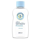 Penaten Baby Ultra Sensitiv Pflege, parfümfrei, pflegendes Babyöl & Babypflege Massageöl zur sanften Reinigung und Pflege empfindlicher Babyhaut (1 x 200ml)