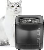 PETKIT CYBERTAIL Katzen Trinkbrunnen, Hundewasserspender,1,85L Katzen Hunde Wasserbrunnen,LED-Licht,25dB Extrem Leiser,Schnurgebundener Wasserspender, Schnurlose Wasserpumpe,Grau