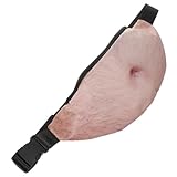 HONMEET Lustige Bauchtasche Herren PU Material Robust Reise Gürteltasche für Handy Schlüssel Karten Outdoor Sport Alltag