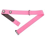 Supvox Brustband Brustbefestigungsgurt Herzfrequenzfixierender Brustgurt sportgeräte Herzfrequenzmesser-Befestigungsgurt Befestigungsgurt zur Herzfrequenzüberwachung Nylon Rosa