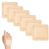 6PCS Dekubitus Pflaster, Schaumverband 7.5x7.5cm, Wasserdichter Wundpflaster,Silikon Pflaster kleber Schaumstoffverband, Selbstklebender Wundverband