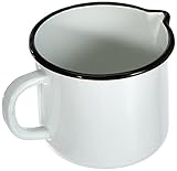 Karl Krüger Milchtopf, Stahl, 12 cm, Weiß