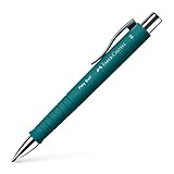 FABER-CASTELL 241167 - Kugelschreiber Poly Ball XB, emerald grün, 1 Stück, mit auswechselbarer Mine, dokumentenecht