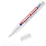 edding 8050 Reifenmarker - weiß - 1 Stift - Rundspitze 2-4 mm - zum Markieren von Reifen und anderen Gummioberflächen, für drinnen und draußen, wasserfest