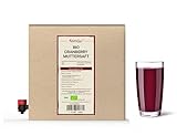 Kamelur 3 Liter BIO Cranberry Muttersaft - 100% Direktsaft aus reifen BIO Cranberries, BIO Cranberry Saft ohne Zusätze - Cranberrysaft in praktischer Saftbox