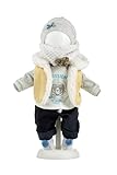 Llorens 1024933 Puppenkleidung für 42 cm Puppen, Kleider-Set Astronaut mit Blauer Cordhose und schicker Kuschelweste, Puppenoutfit, Puppenzubehör
