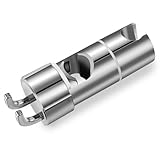 Vinabo Duschkopfhalterung, ohne Bohren, 18 – 25 mm Durchmesser, verstellbar, Halterung für Handbrause mit Haken, integrierter Abstandshalter zum Schutz der Duschstange