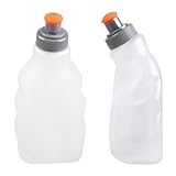 Azarxis 170/250ml BPA-freie Trinkflaschen Wasserflaschen Ersatzflaschen für Trinkgürtel, Laufen, Radfahren (250ml - 2 Stück)