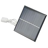 Eawfgtuw Tragbares Solarpanel-Ladegerät mit USB-Ausgang, Polysilizium, kompakt, für den Außenbereich, 5 W, 5 V, für Handy, Reisen, Camping, Wandern und kleine Gleichstromgeräte