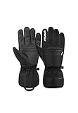 Reusch Herren Snow King Garantiert Winddichte und Extra Atmungsaktive Skihandschuhe Softshellhandschuhe Schneehandschuhe Winter-Handschuhe, 8, Schwarz / Weiß