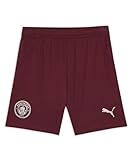 PUMA Manchester City Fußball Shorts für Kinder 2024/25 - Burgunderrot - Größe: 140