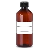 HERRLAN® Laborflasche 1000 ml braun I LEBENSMITTELECHT BPA-frei I Flasche I Leerflasche aus Kunststoff + Etikett I Herrlan - Qualität I Made in Germany