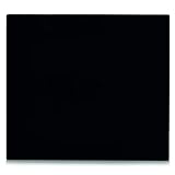 Zeller 26284 Herdblende-/Abdeckplatte, Glas, schwarz, ca. 56x50 cm, Spritzschutz