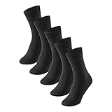 Schiesser Herren 5 Pack Strümpfe - Stay Fresh Socken, Schwarz_173200, 43-46 EU