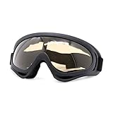 SONGGDZ Crossbrille Verspiegelt,Motorradbrille, Motorrad Goggles Brille Outdoor Sports Bike Motobike Moto Windschutzscheibe Brillen Outdoor Goggles Sonnenbrillen(Smoked)