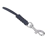 Pretfy Unterwasserkamera -Gehäuse mit Lanyard, Taucher, Edelstahl -Nylonseil, Sicherheitswerkzeug (Schwarz)